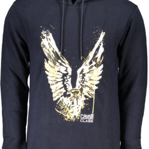 CAVALLI CLASS FELPA SENZA ZIP UOMO BLU
