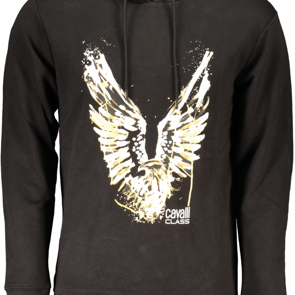 CAVALLI CLASS FELPA SENZA ZIP UOMO NERO