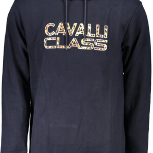 CAVALLI CLASS FELPA SENZA ZIP UOMO BLU