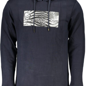 CAVALLI CLASS FELPA SENZA ZIP UOMO BLU