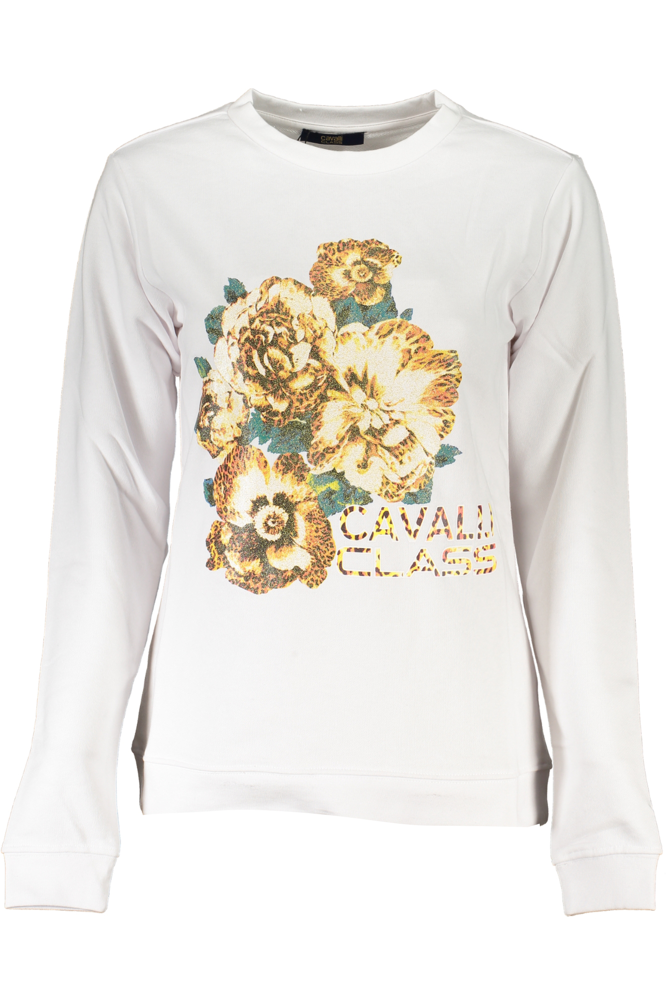 CAVALLI CLASS FELPA SENZA ZIP DONNA BIANCO