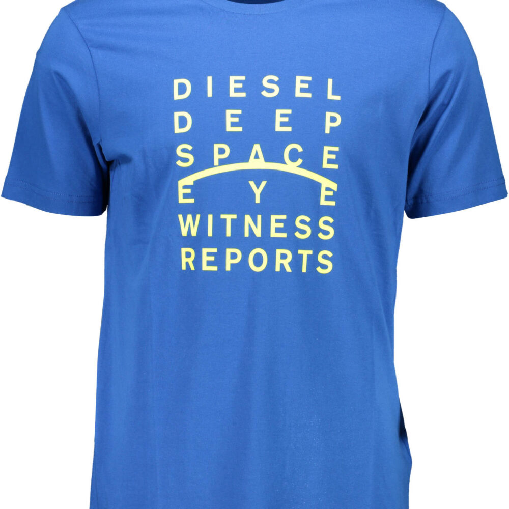 DIESEL T-SHIRT MANICHE CORTE UOMO BLU