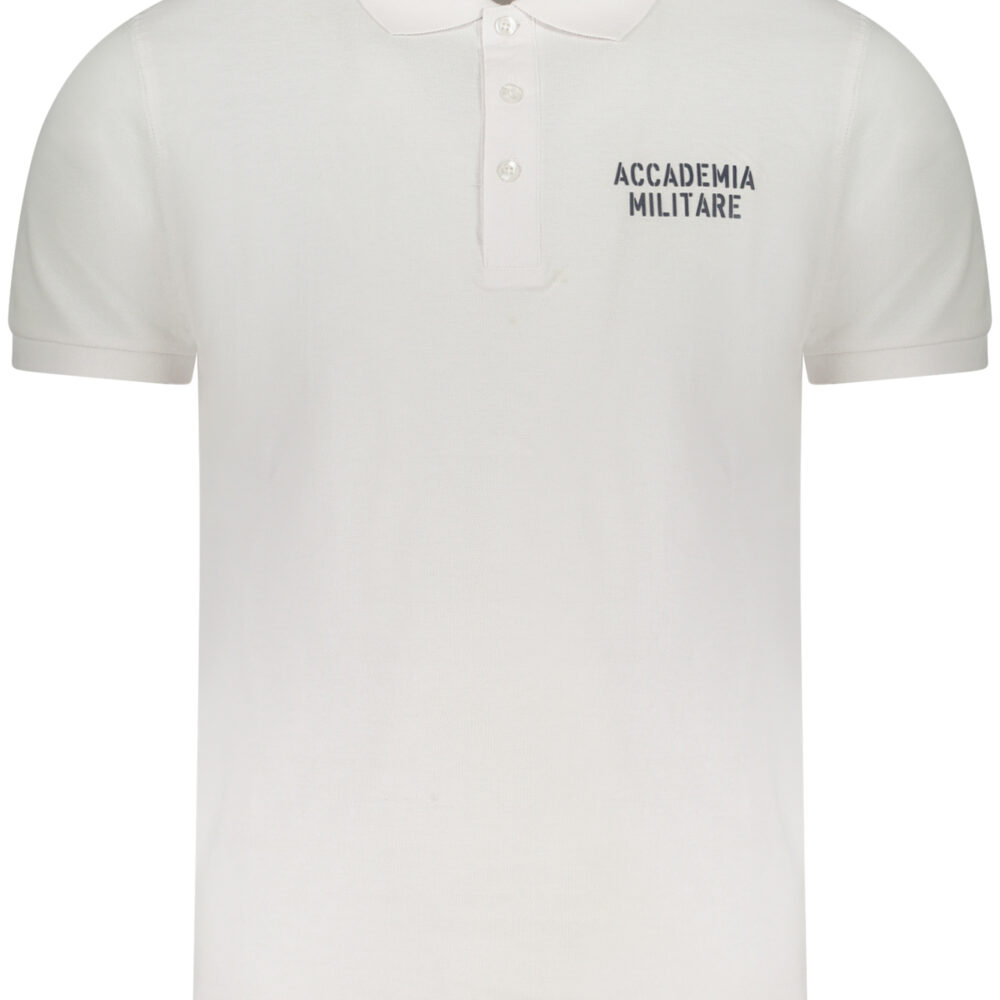 ACCADEMIA MILITARE POLO MANICHE CORTE UOMO BIANCO