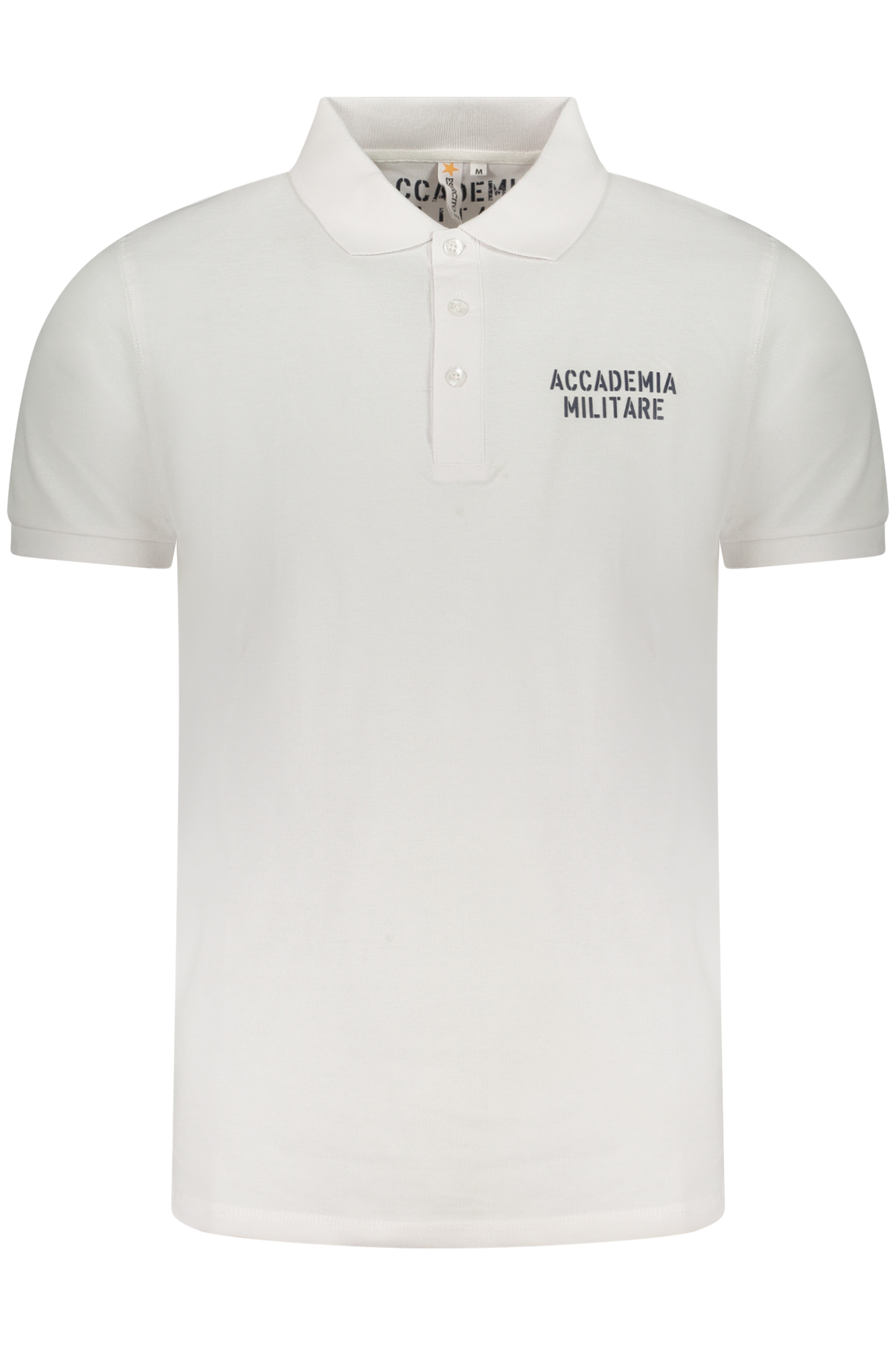 ACCADEMIA MILITARE POLO MANICHE CORTE UOMO BIANCO