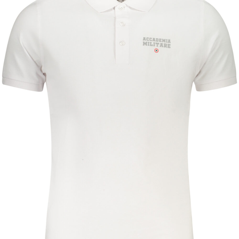 ACCADEMIA MILITARE POLO MANICHE CORTE UOMO BIANCO