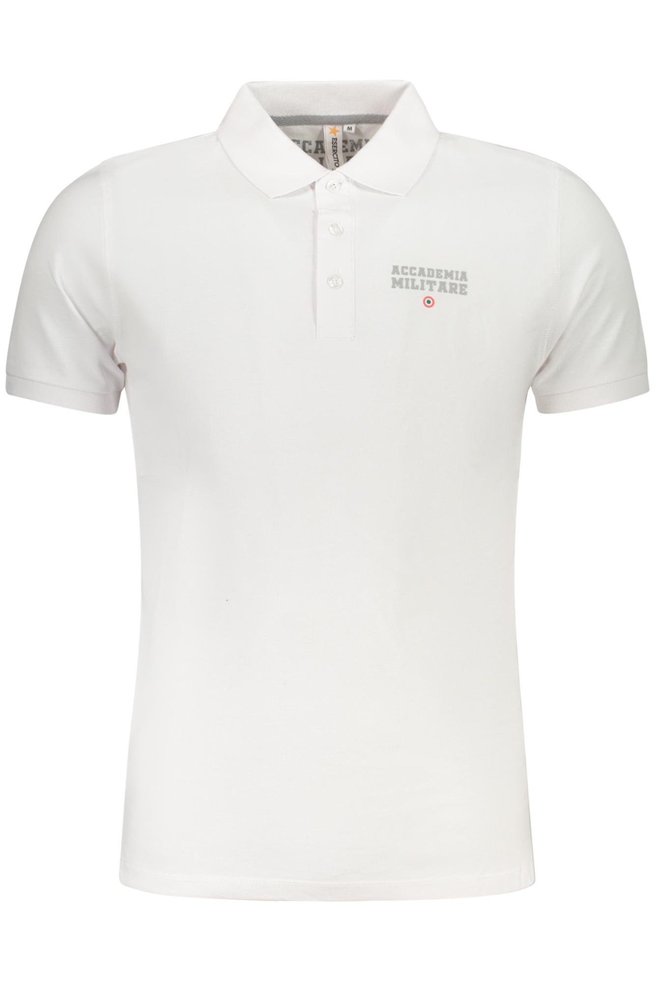 ACCADEMIA MILITARE POLO MANICHE CORTE UOMO BIANCO