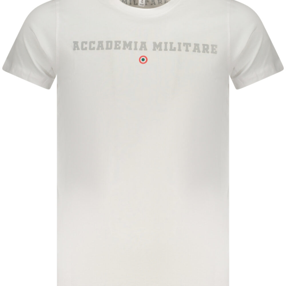 ACCADEMIA MILITARE T-SHIRT MANICHE CORTE UOMO BIANCO