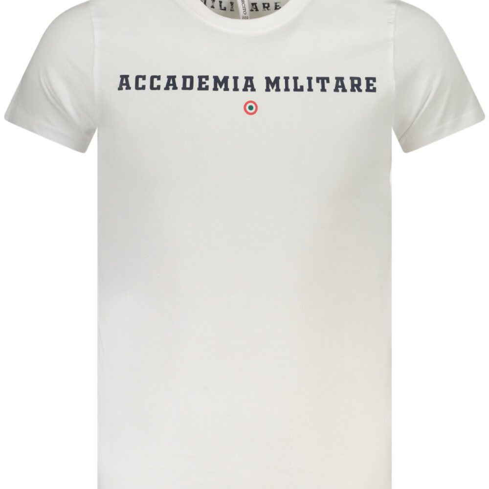 ACCADEMIA MILITARE T-SHIRT MANICHE CORTE UOMO BIANCO