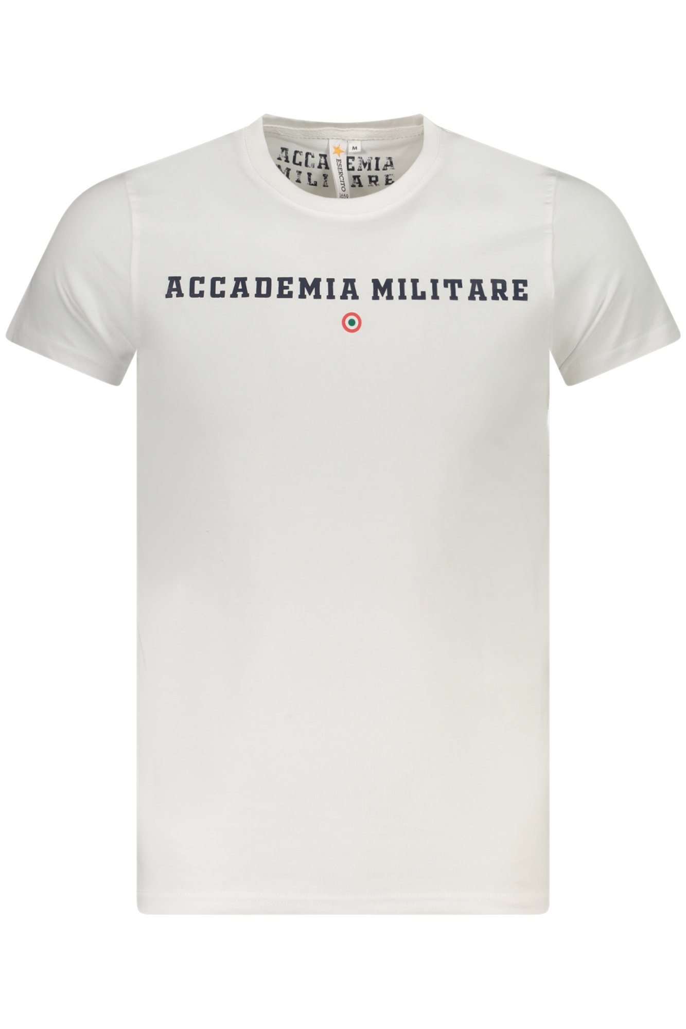 ACCADEMIA MILITARE T-SHIRT MANICHE CORTE UOMO BIANCO