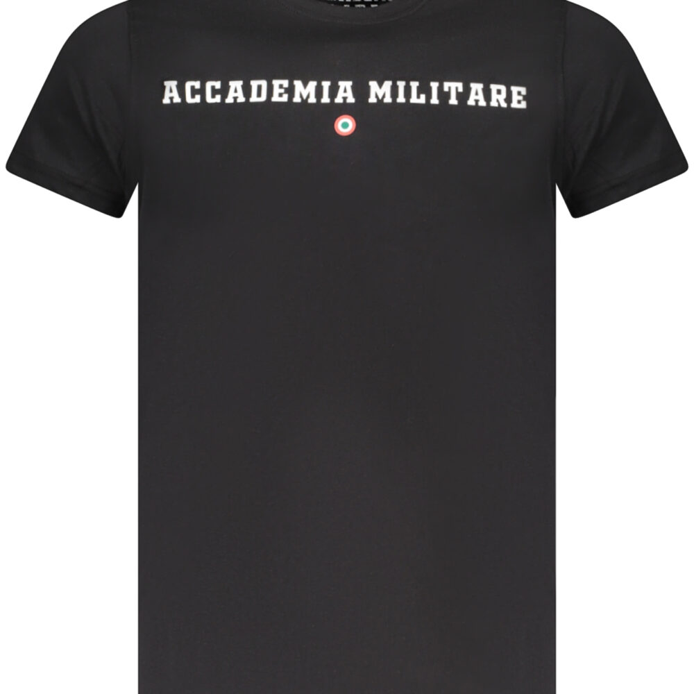 ACCADEMIA MILITARE T-SHIRT MANICHE CORTE UOMO NERO