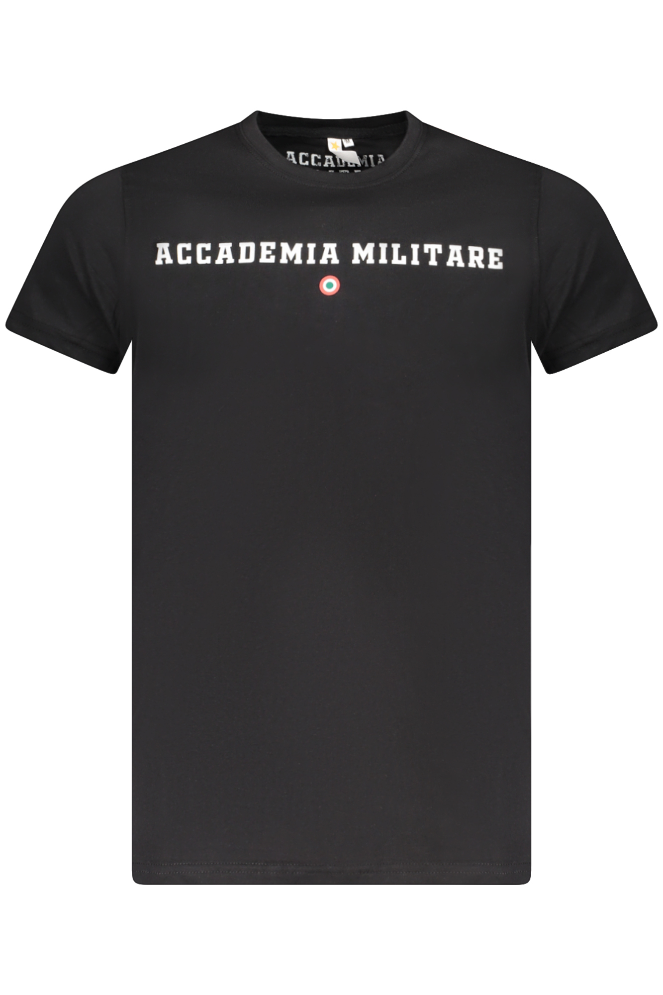 ACCADEMIA MILITARE T-SHIRT MANICHE CORTE UOMO NERO