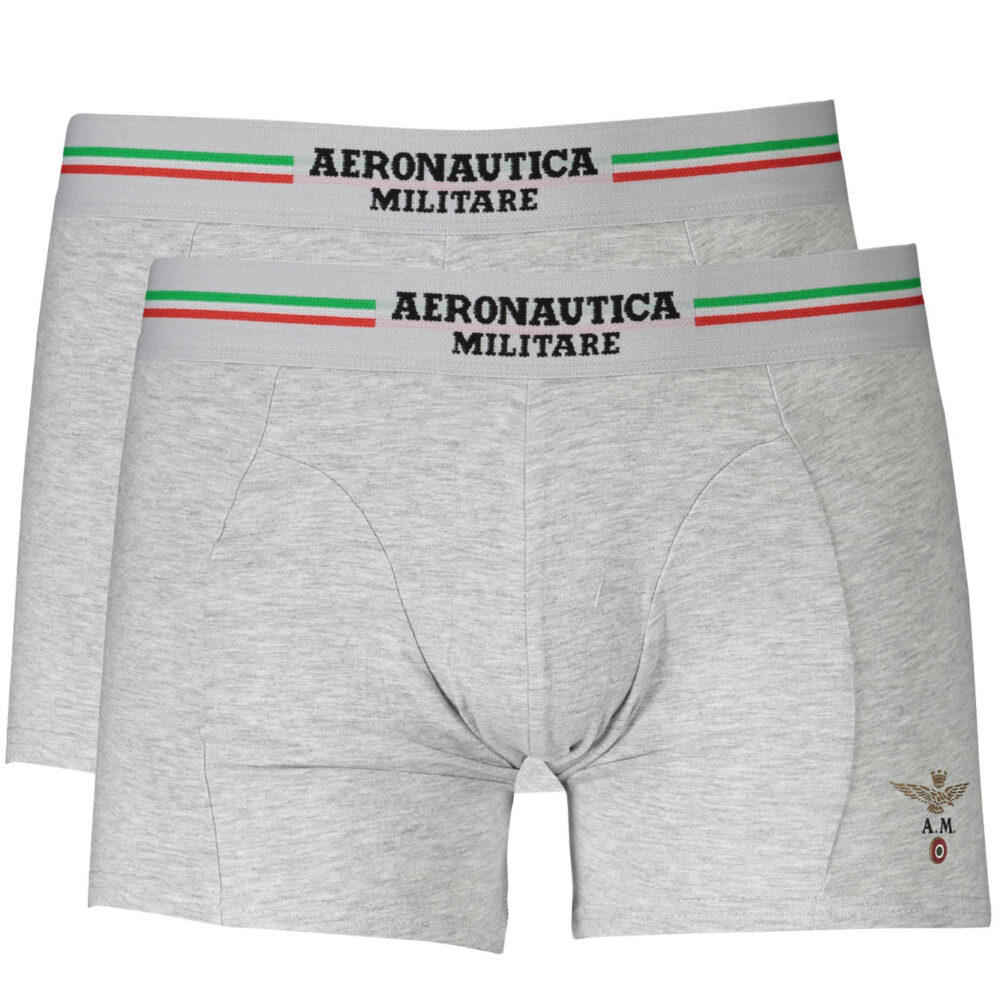 AERONAUTICA MILITARE BOXER UOMO GRIGIO