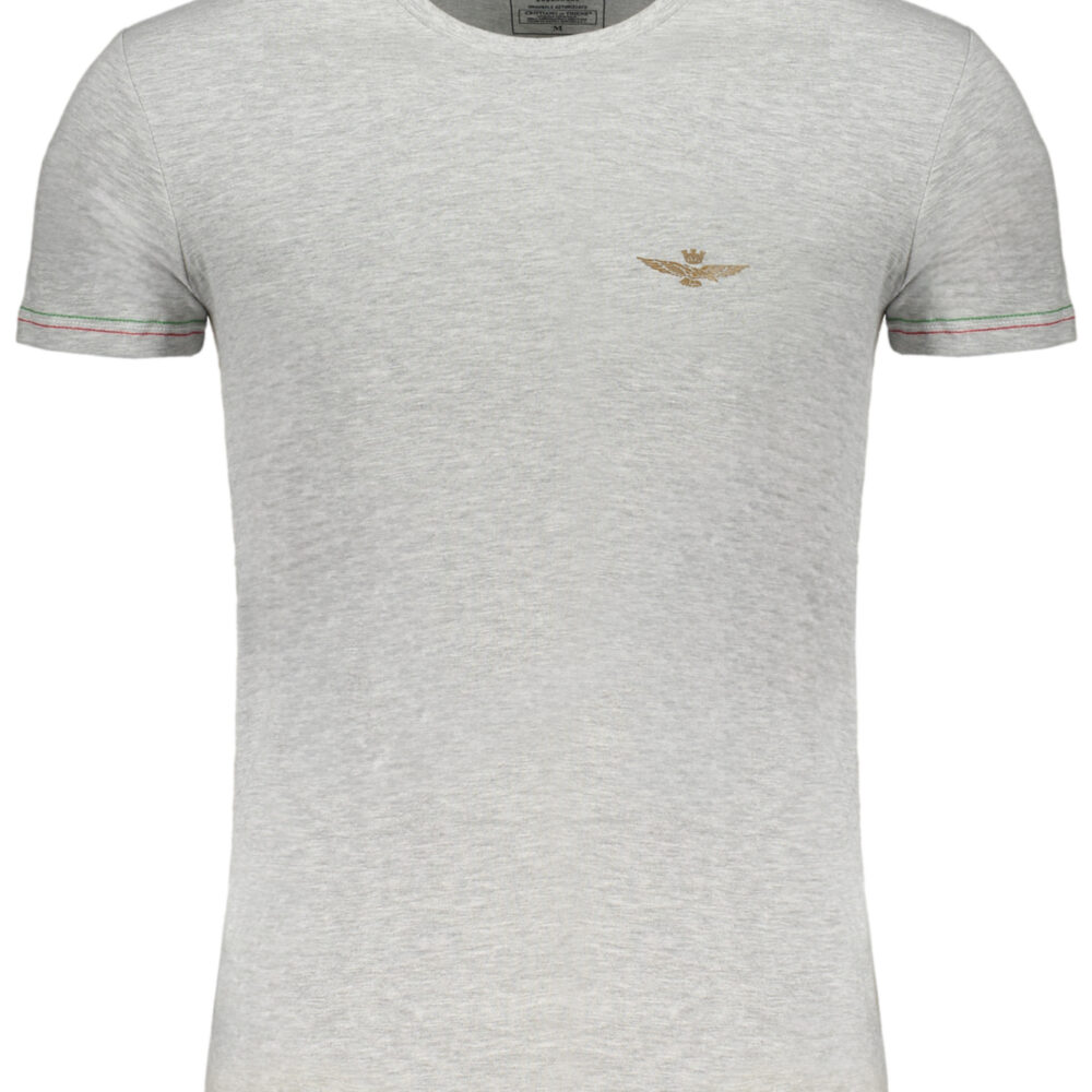 AERONAUTICA MILITARE T-SHIRT MANICHE CORTE UOMO GRIGIO