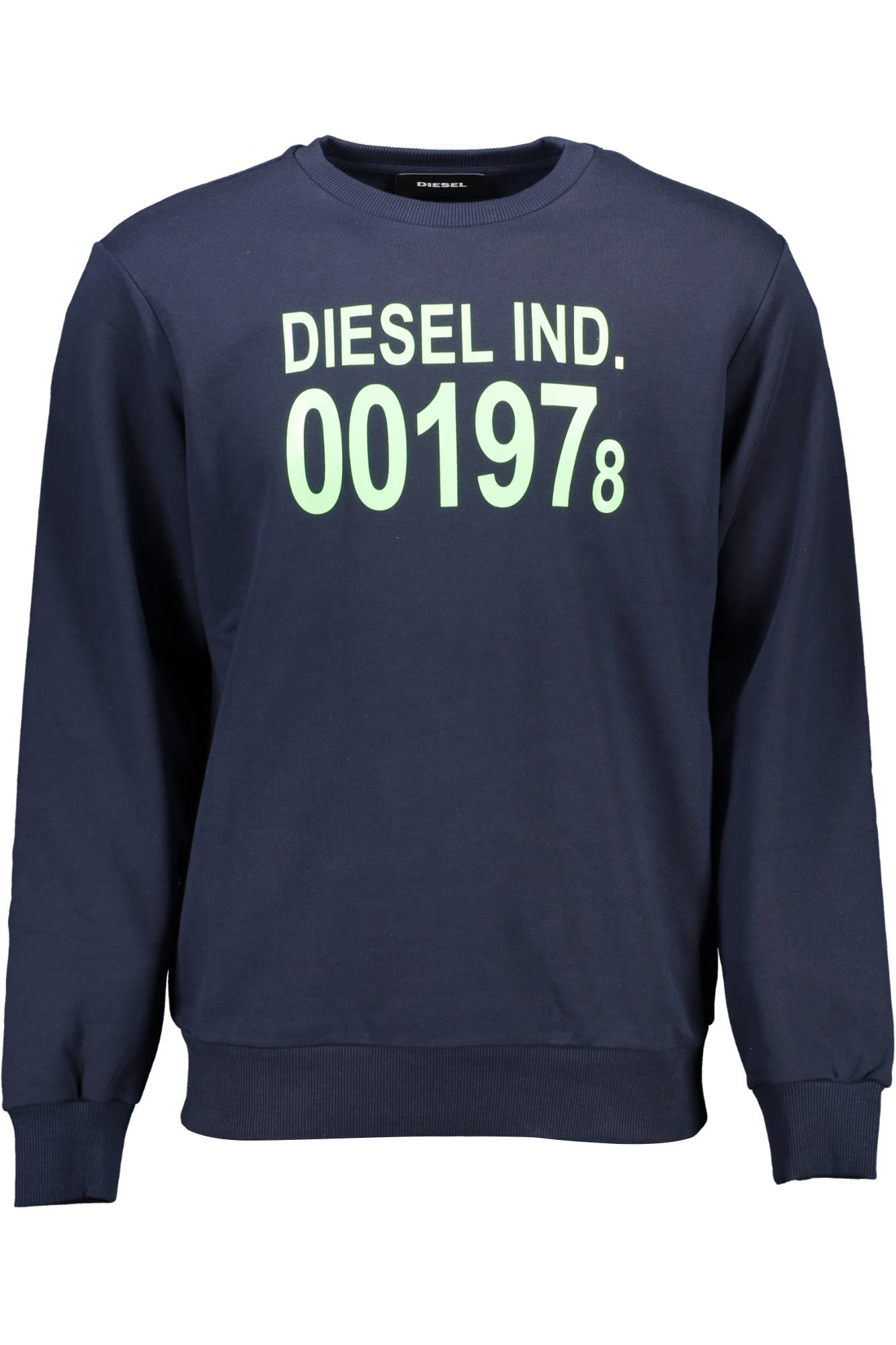 DIESEL FELPA SENZA ZIP UOMO BLU