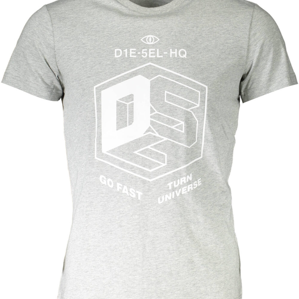 DIESEL T-SHIRT MANICHE CORTE UOMO GRIGIO