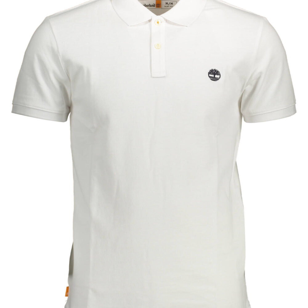TIMBERLAND POLO MANICHE CORTE UOMO BIANCO