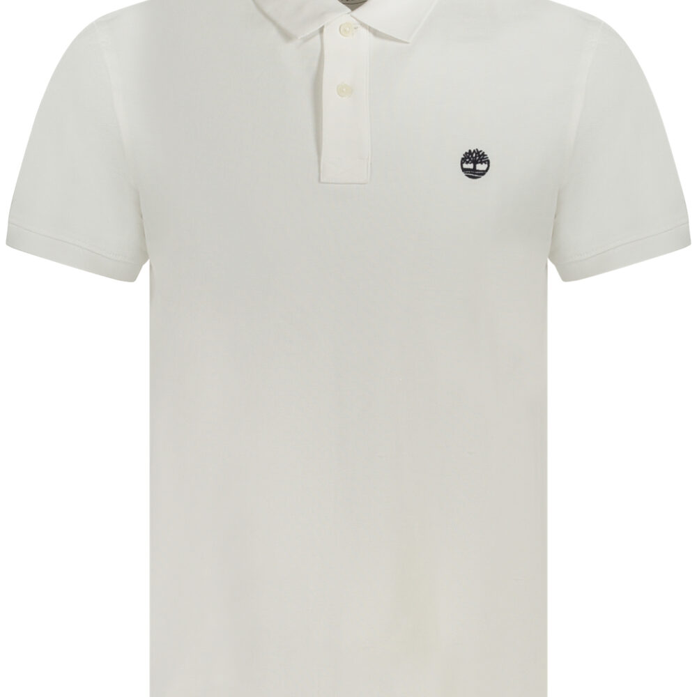 TIMBERLAND POLO MANICHE CORTE UOMO BIANCO