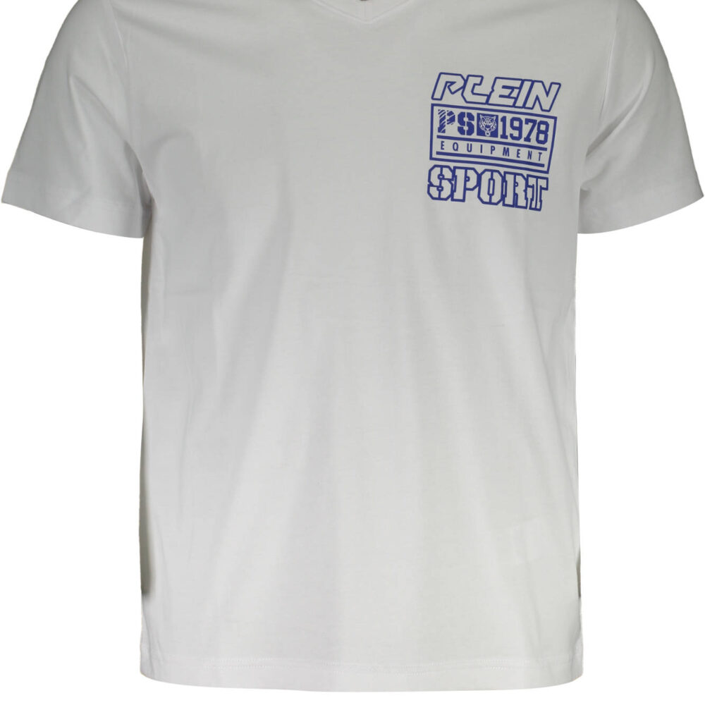PLEIN SPORT T-SHIRT MANICHE CORTE UOMO BIANCO