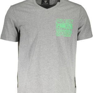 PLEIN SPORT T-SHIRT MANICHE CORTE UOMO GRIGIO