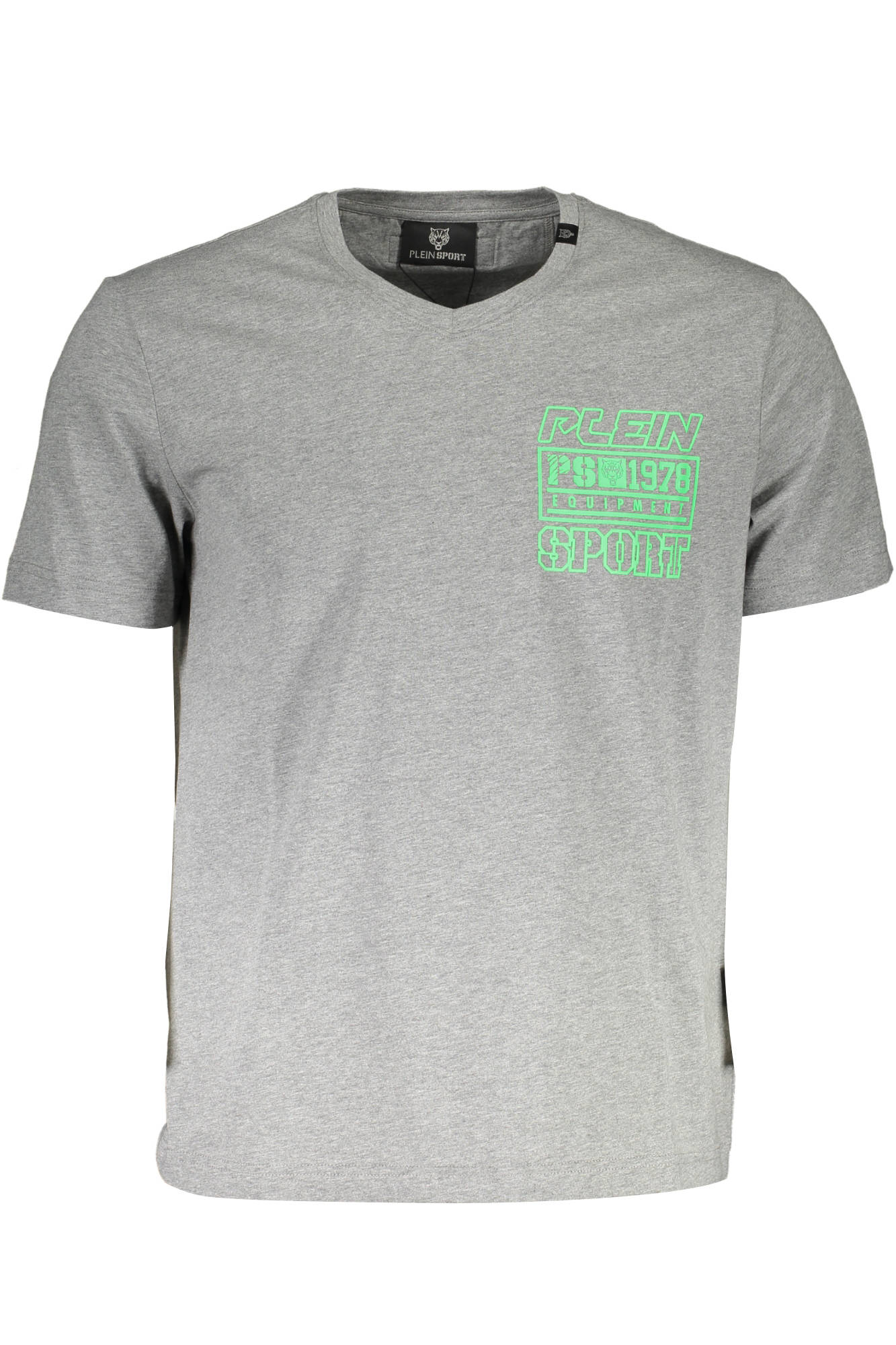 PLEIN SPORT T-SHIRT MANICHE CORTE UOMO GRIGIO
