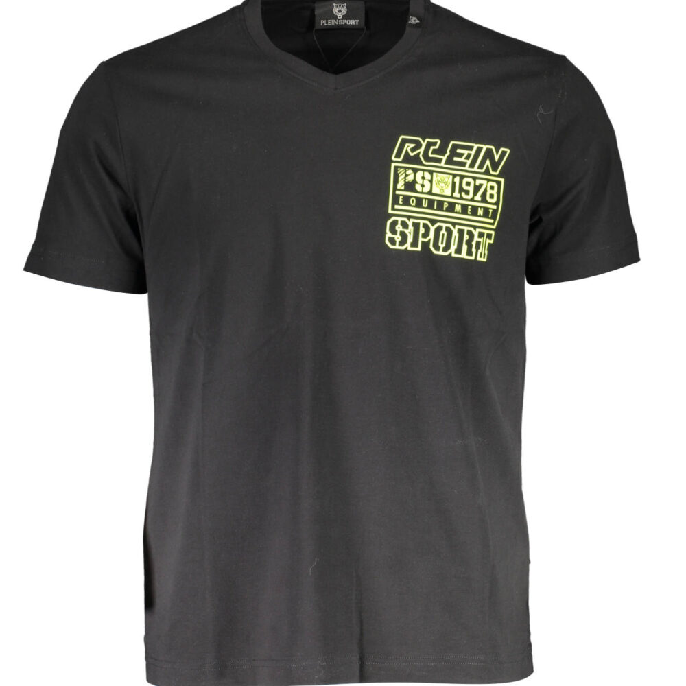 PLEIN SPORT T-SHIRT MANICHE CORTE UOMO NERO