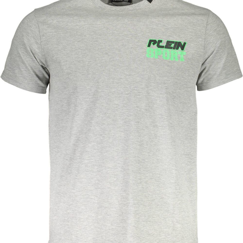 PLEIN SPORT T-SHIRT MANICHE CORTE UOMO GRIGIO