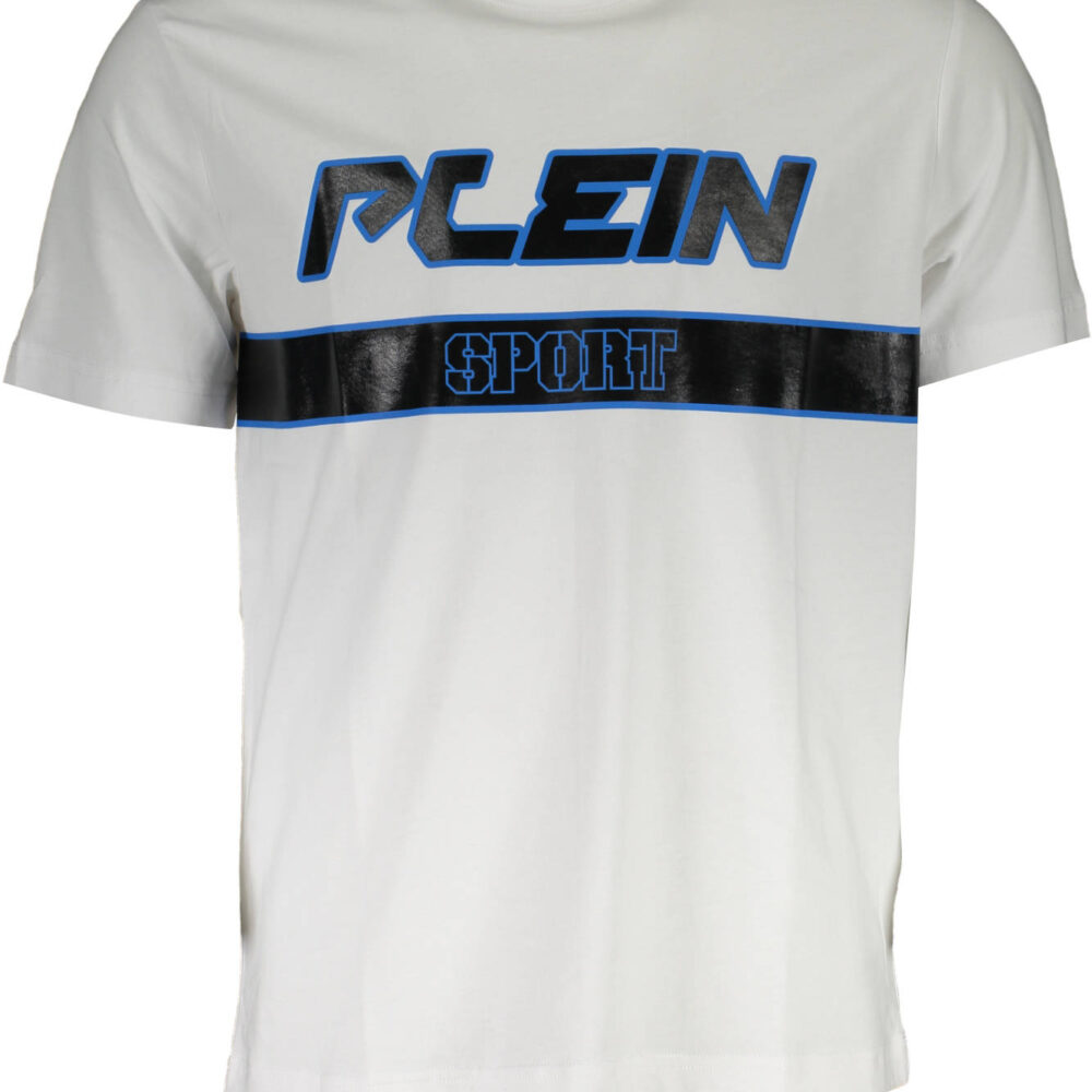 PLEIN SPORT T-SHIRT MANICHE CORTE UOMO BIANCO