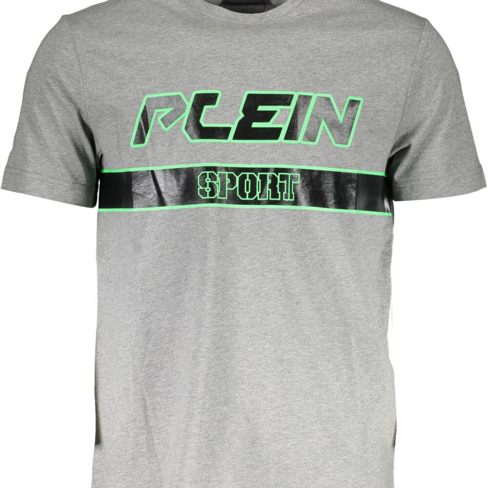 PLEIN SPORT T-SHIRT MANICHE CORTE UOMO GRIGIO