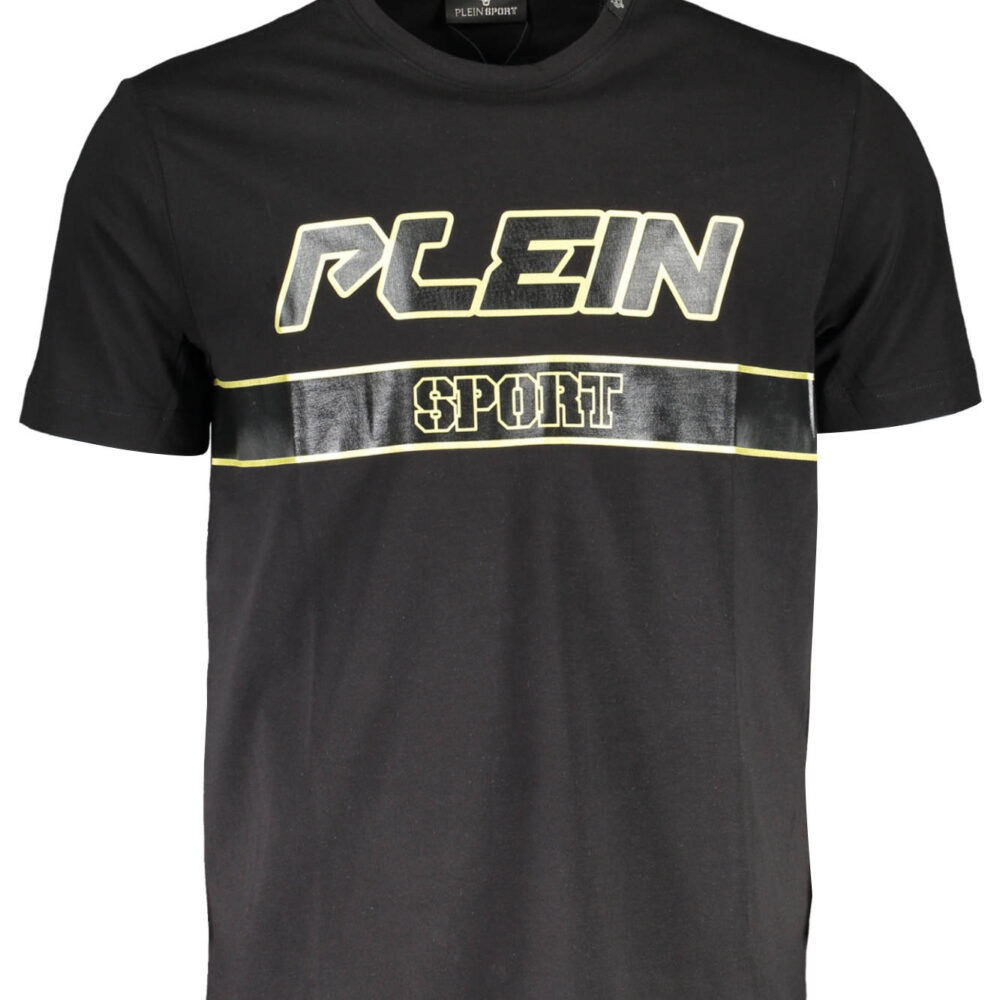 PLEIN SPORT T-SHIRT MANICHE CORTE UOMO NERO