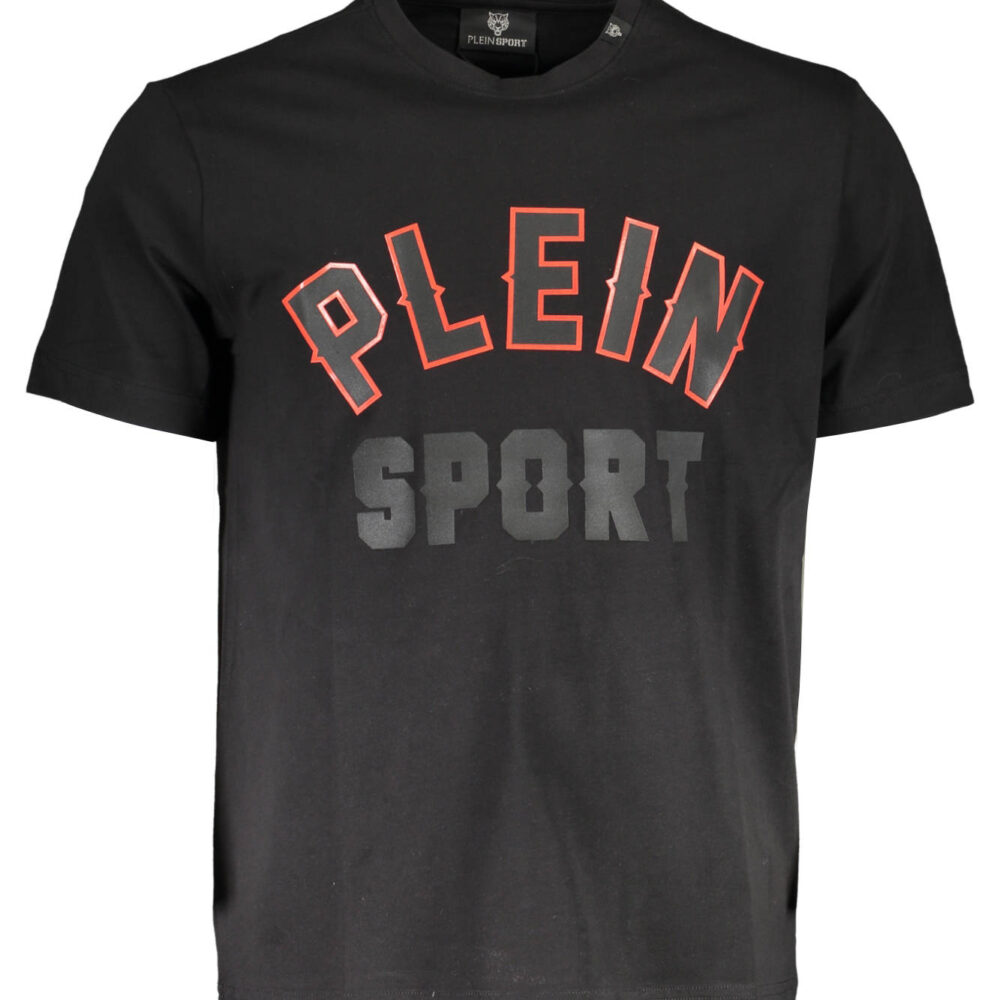PLEIN SPORT T-SHIRT MANICHE CORTE UOMO NERO