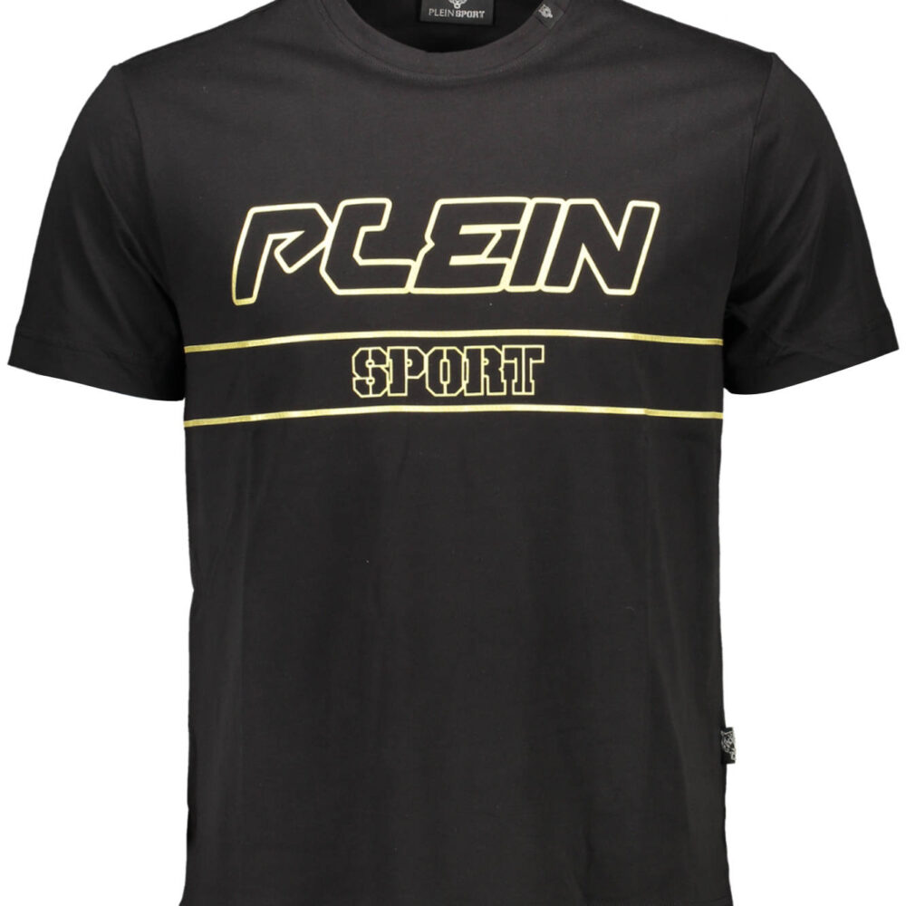 PLEIN SPORT T-SHIRT MANICHE CORTE UOMO NERO