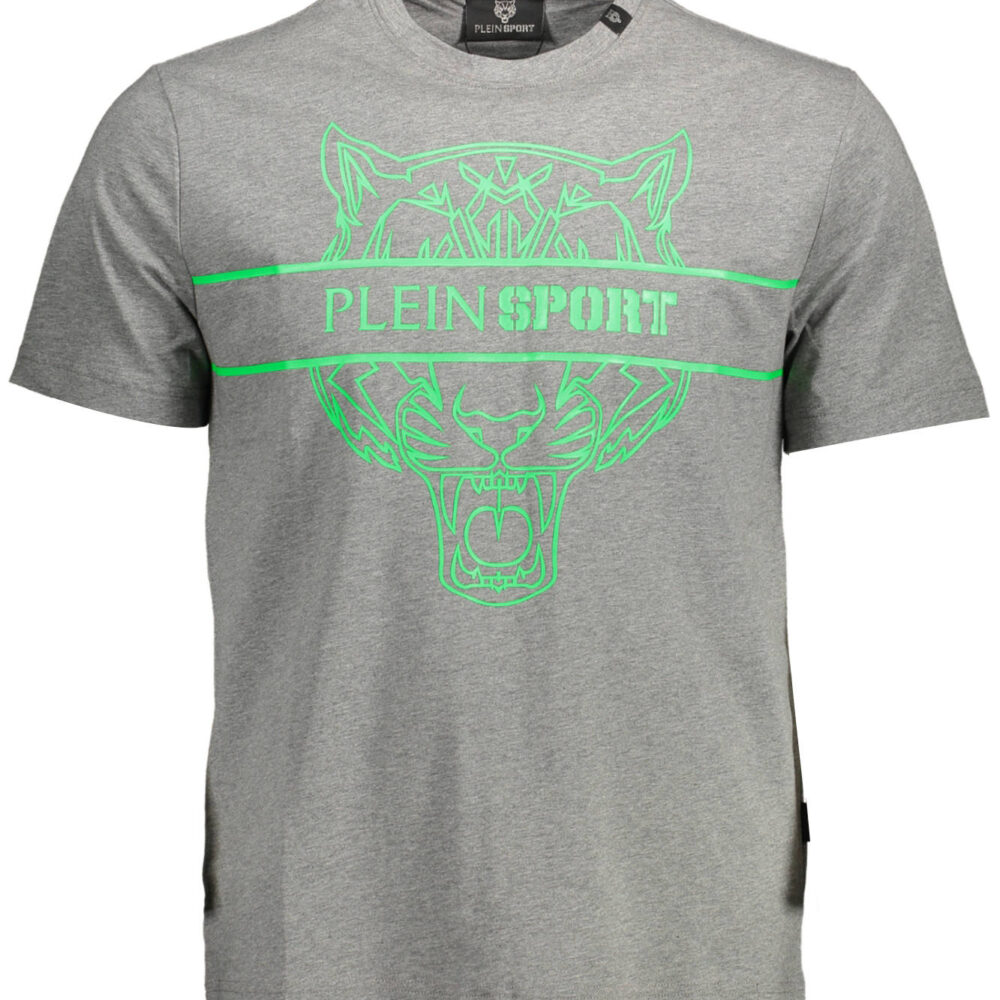 PLEIN SPORT T-SHIRT MANICHE CORTE UOMO GRIGIO