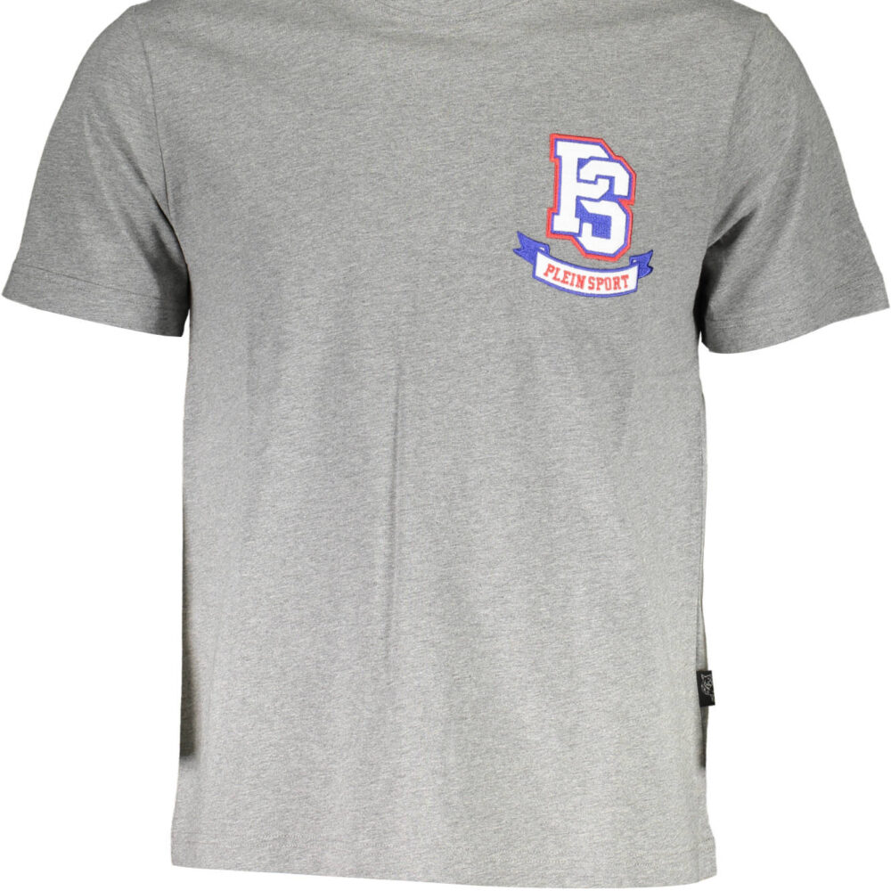PLEIN SPORT T-SHIRT MANICHE CORTE UOMO GRIGIO