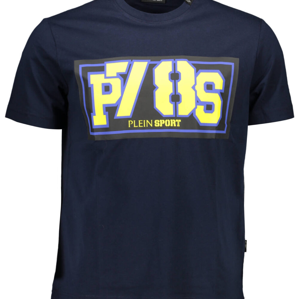 PLEIN SPORT T-SHIRT MANICHE CORTE UOMO BLU