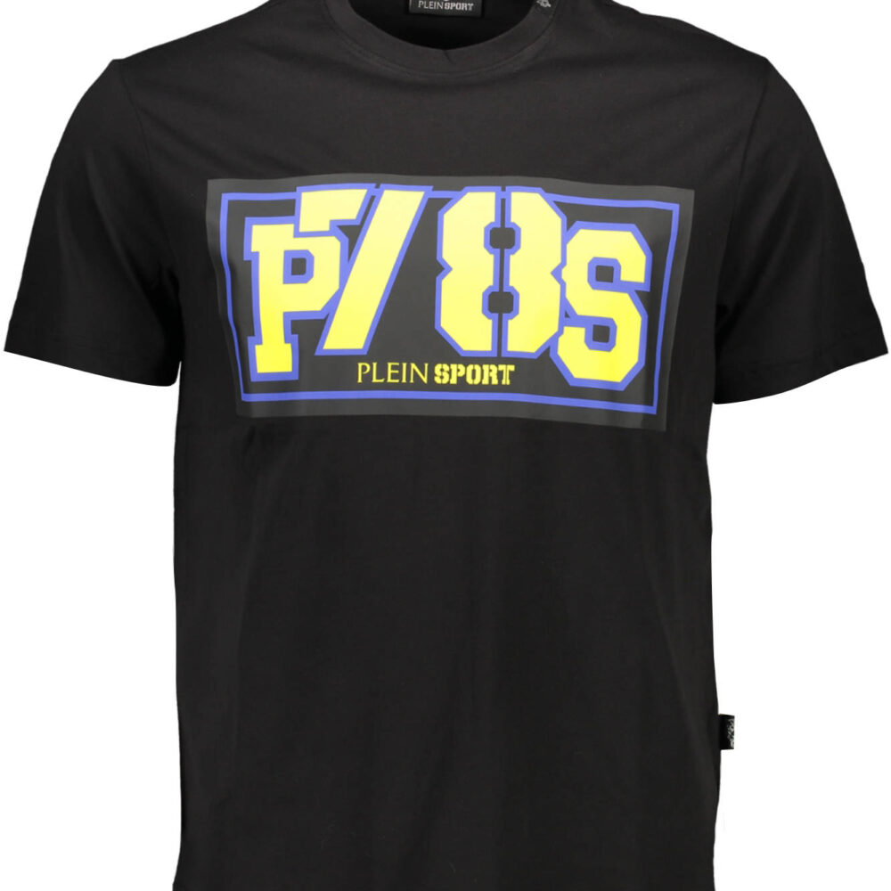 PLEIN SPORT T-SHIRT MANICHE CORTE UOMO NERO