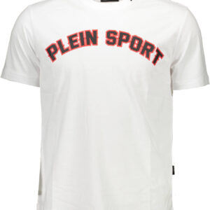 PLEIN SPORT T-SHIRT MANICHE CORTE UOMO BIANCO
