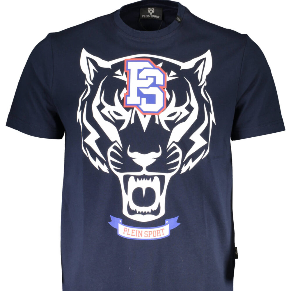 PLEIN SPORT T-SHIRT MANICHE CORTE UOMO BLU