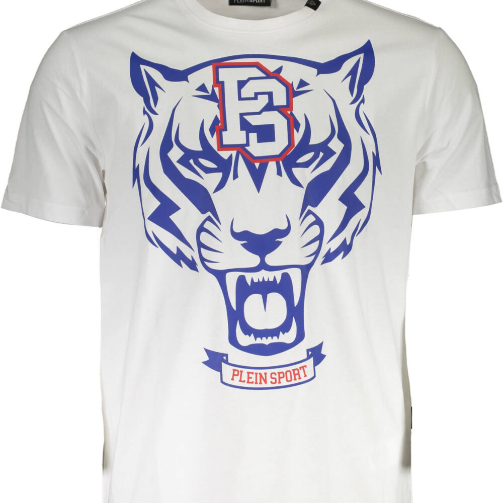PLEIN SPORT T-SHIRT MANICHE CORTE UOMO BIANCO