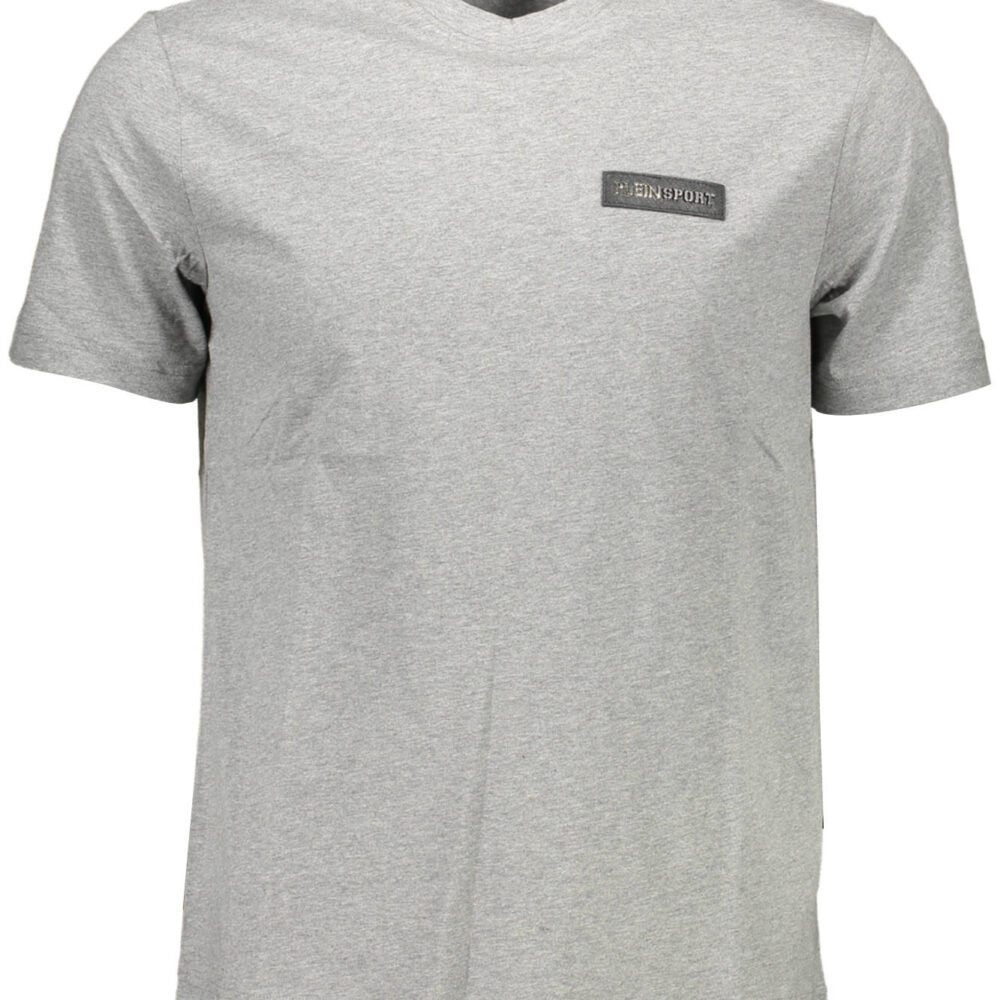 PLEIN SPORT T-SHIRT MANICHE CORTE UOMO GRIGIO