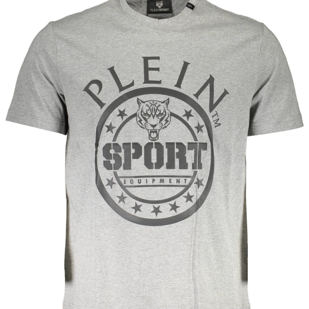 PLEIN SPORT T-SHIRT MANICHE CORTE UOMO GRIGIO