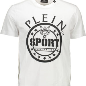 PLEIN SPORT T-SHIRT MANICHE CORTE UOMO BIANCO