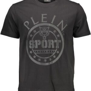 PLEIN SPORT T-SHIRT MANICHE CORTE UOMO NERO