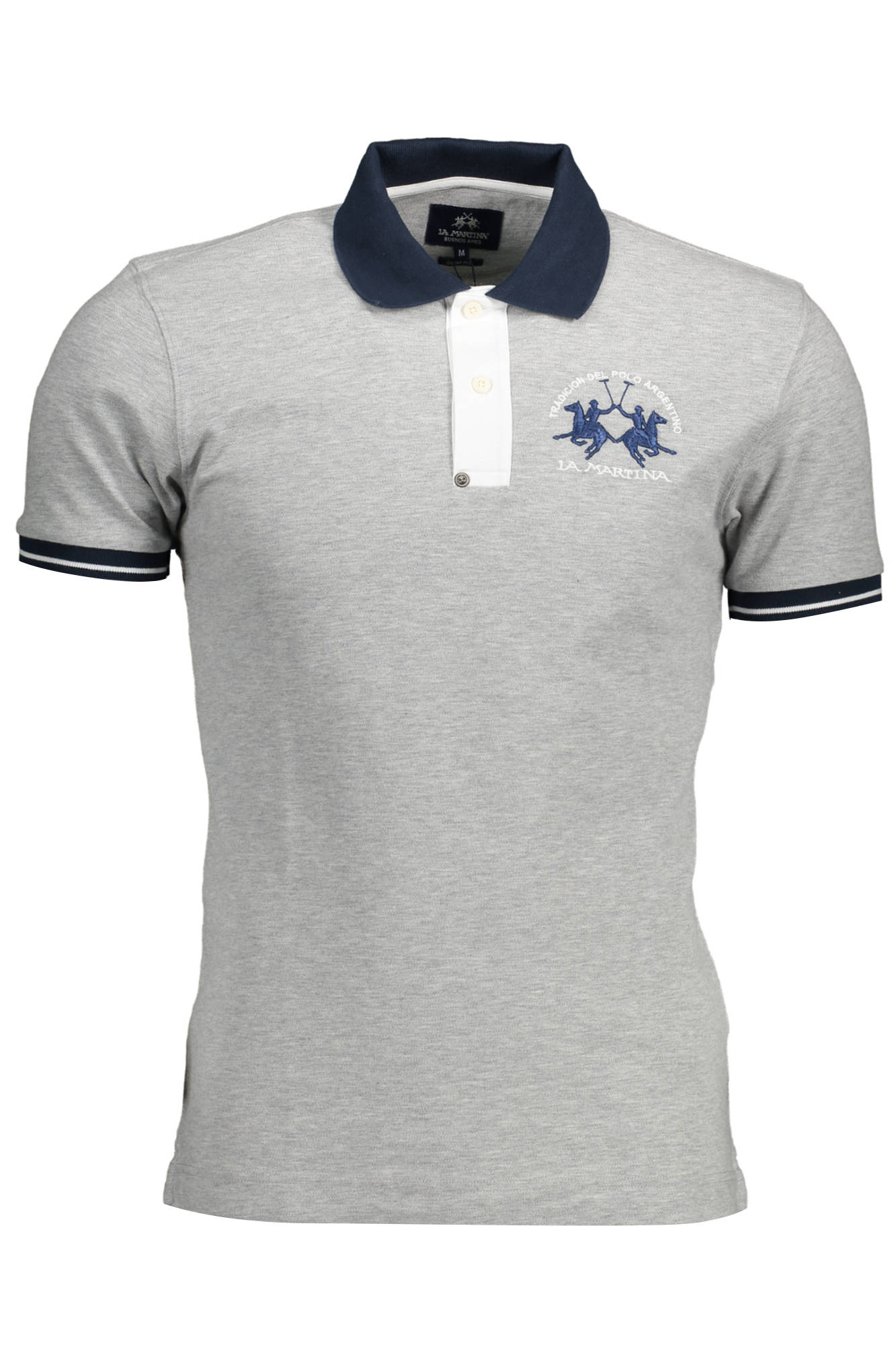 LA MARTINA POLO MANICHE CORTE UOMO GRIGIO