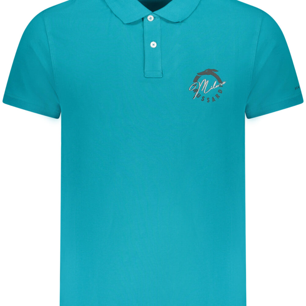 TRUSSARDI POLO MANICHE CORTE UOMO AZZURRO