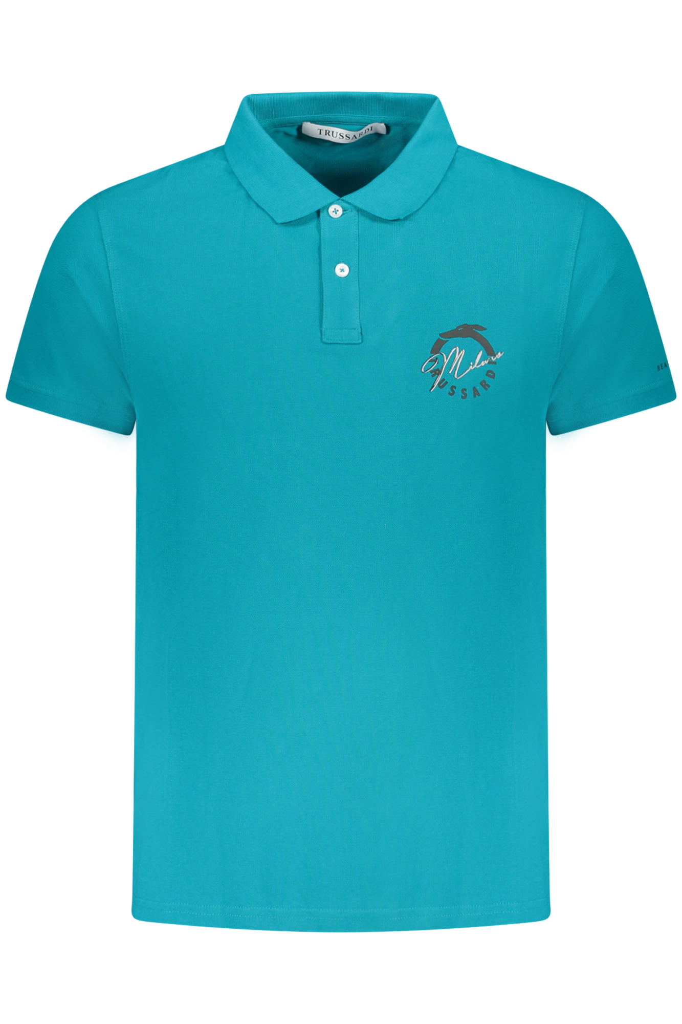 TRUSSARDI POLO MANICHE CORTE UOMO AZZURRO
