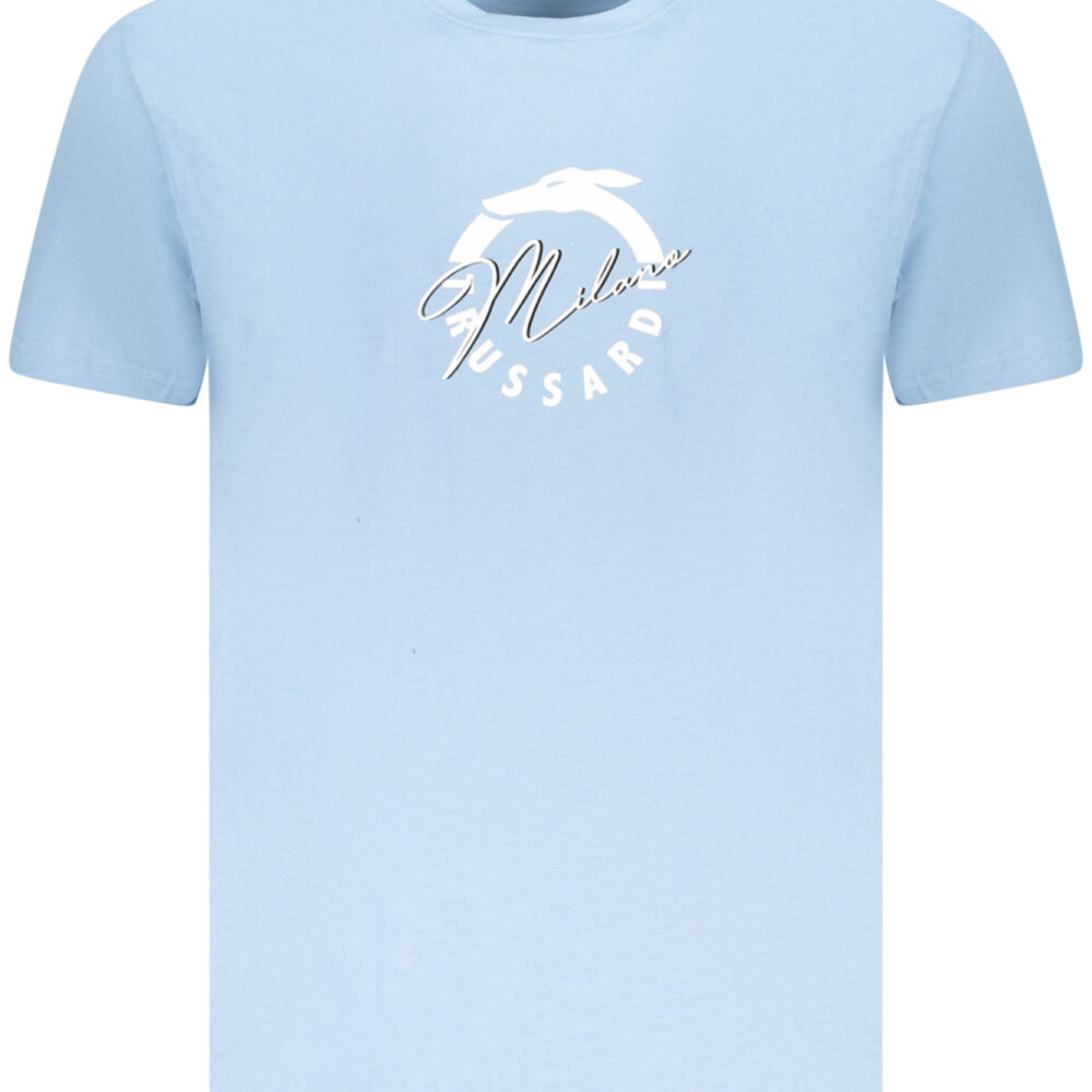 TRUSSARDI T-SHIRT MANICHE CORTE UOMO AZZURRO