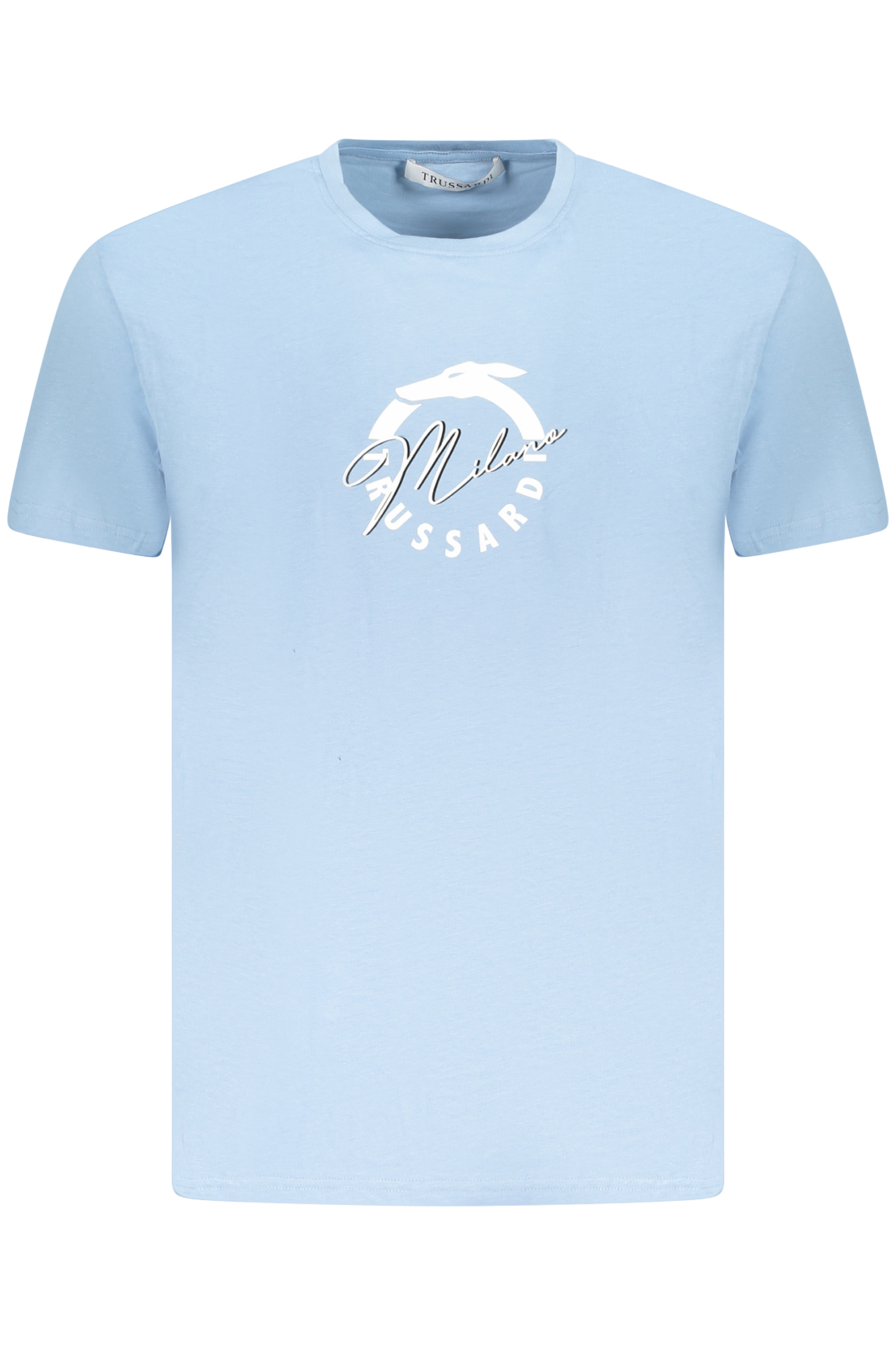 TRUSSARDI T-SHIRT MANICHE CORTE UOMO AZZURRO