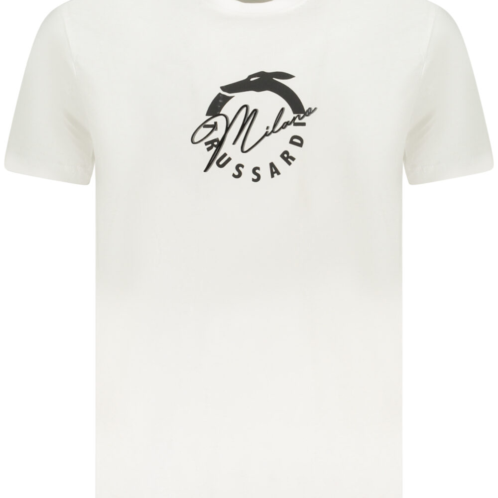 TRUSSARDI T-SHIRT MANICHE CORTE UOMO BIANCO