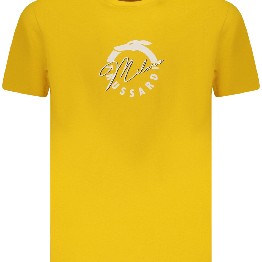 TRUSSARDI T-SHIRT MANICHE CORTE UOMO GIALLO