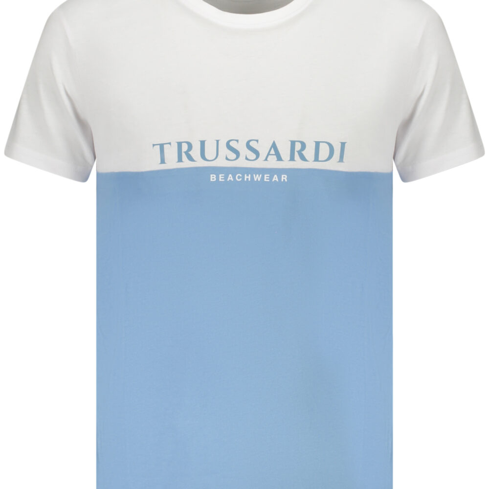 TRUSSARDI T-SHIRT MANICHE CORTE UOMO AZZURRO